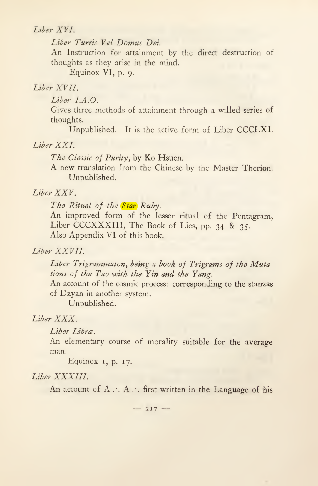 Original scan of Magick in Theory and Practice (Section 3), PDF page 13