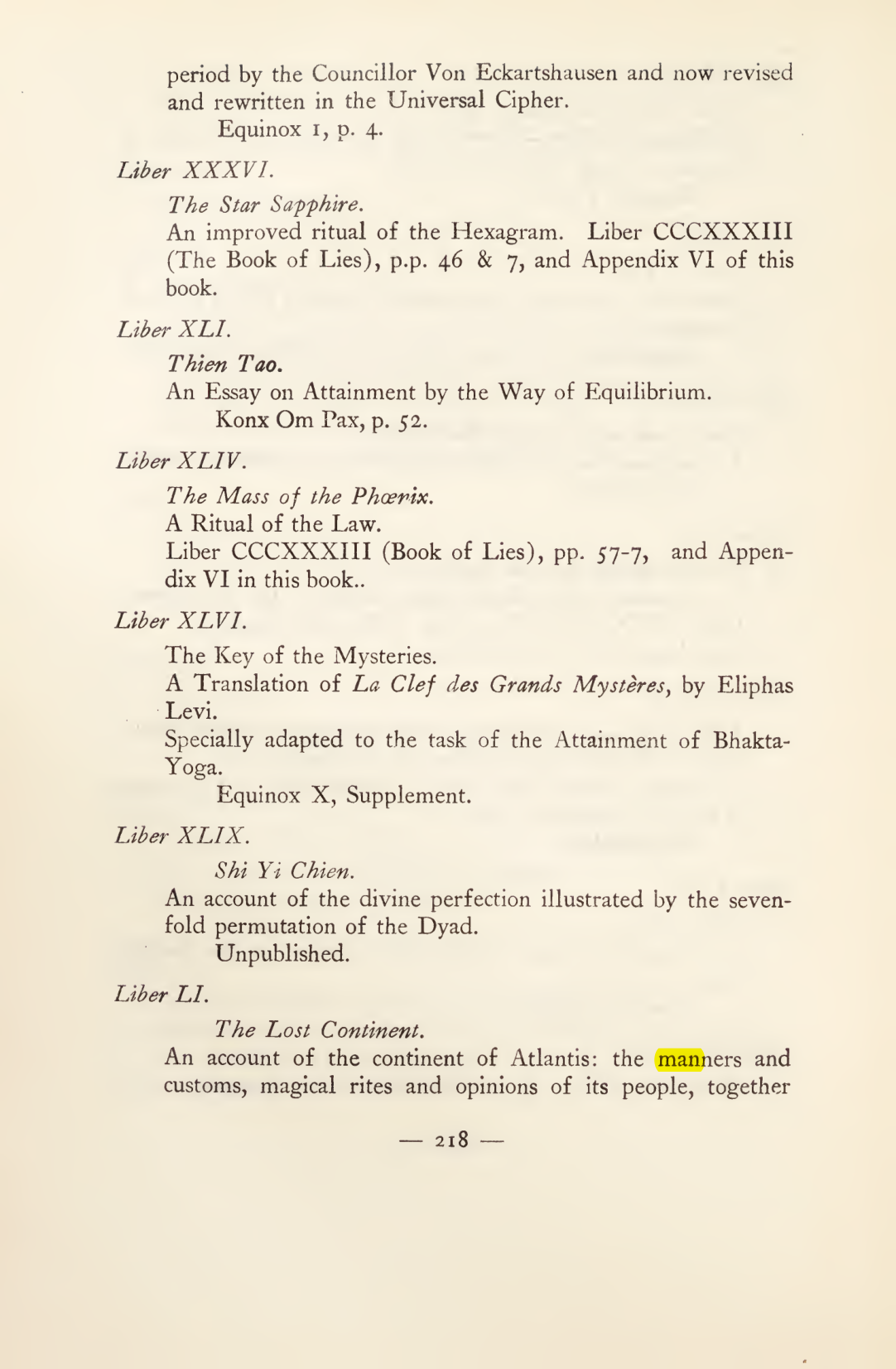 Original scan of Magick in Theory and Practice (Section 3), PDF page 14