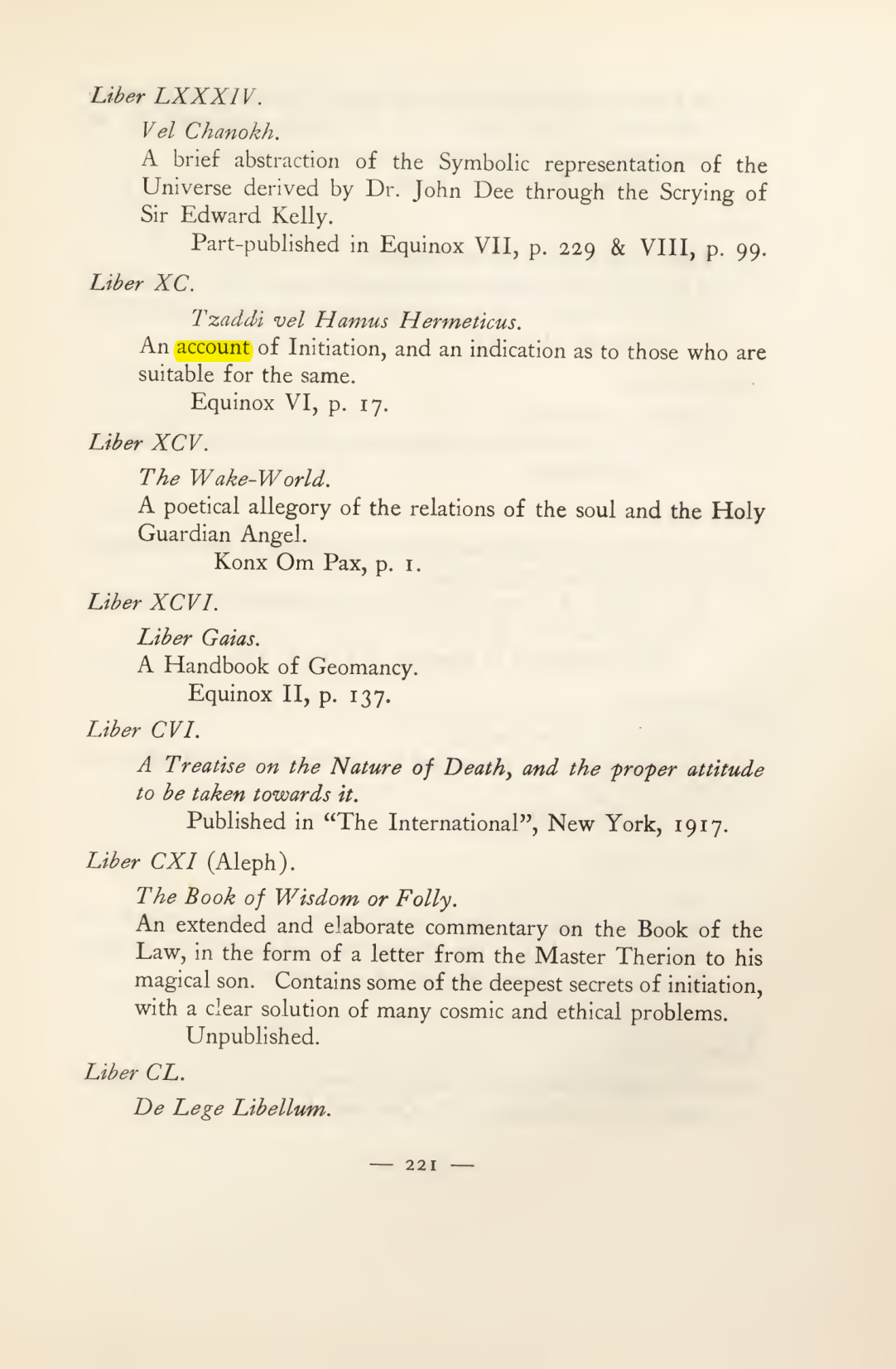 Original scan of Magick in Theory and Practice (Section 3), PDF page 17