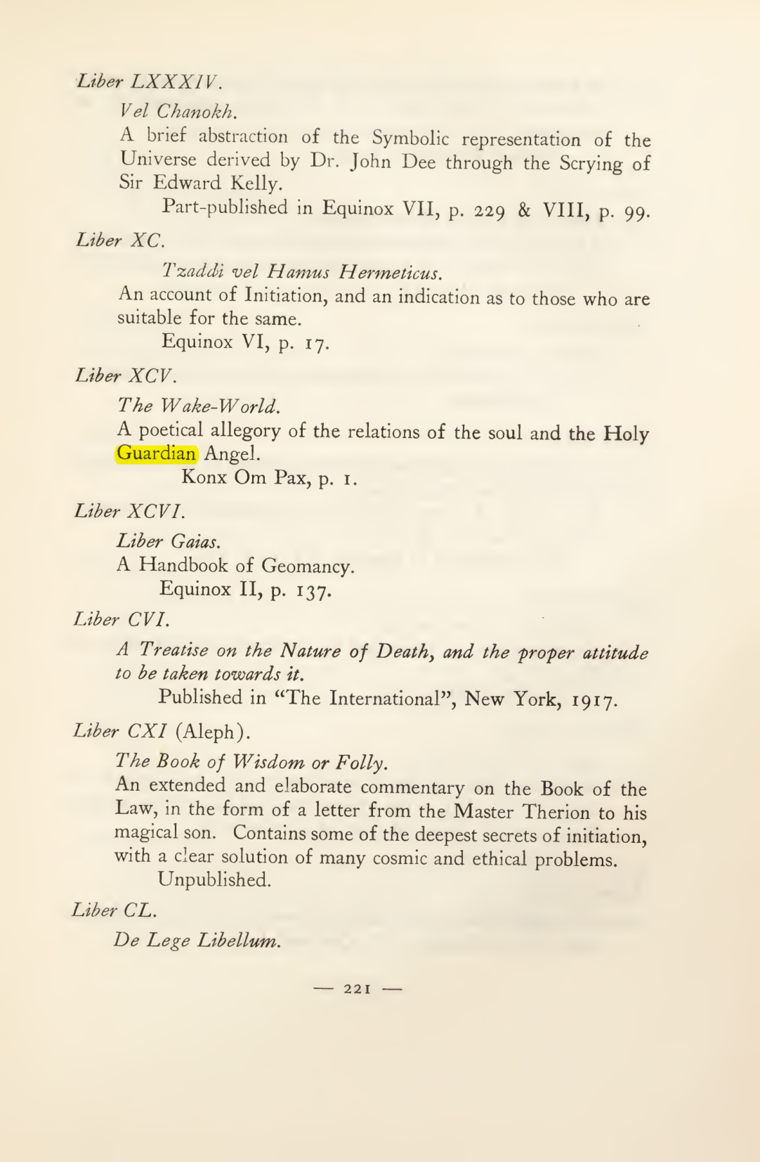 Original scan of Magick in Theory and Practice (Section 3), PDF page 17