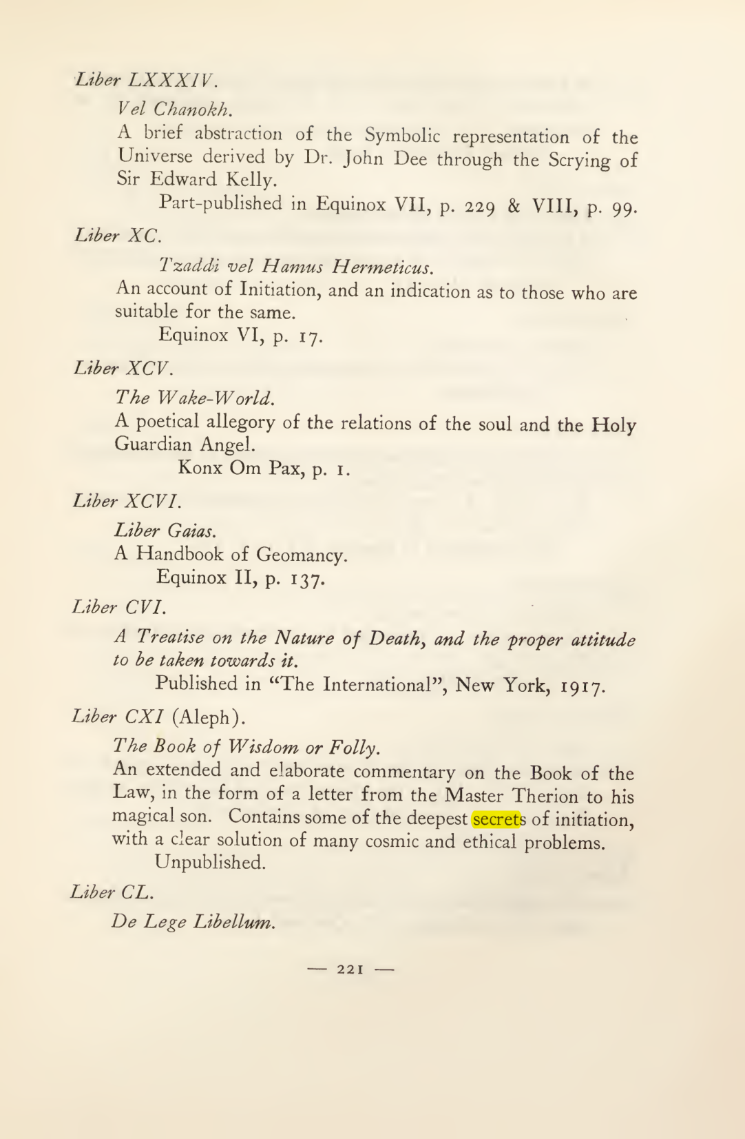 Original scan of Magick in Theory and Practice (Section 3), PDF page 17