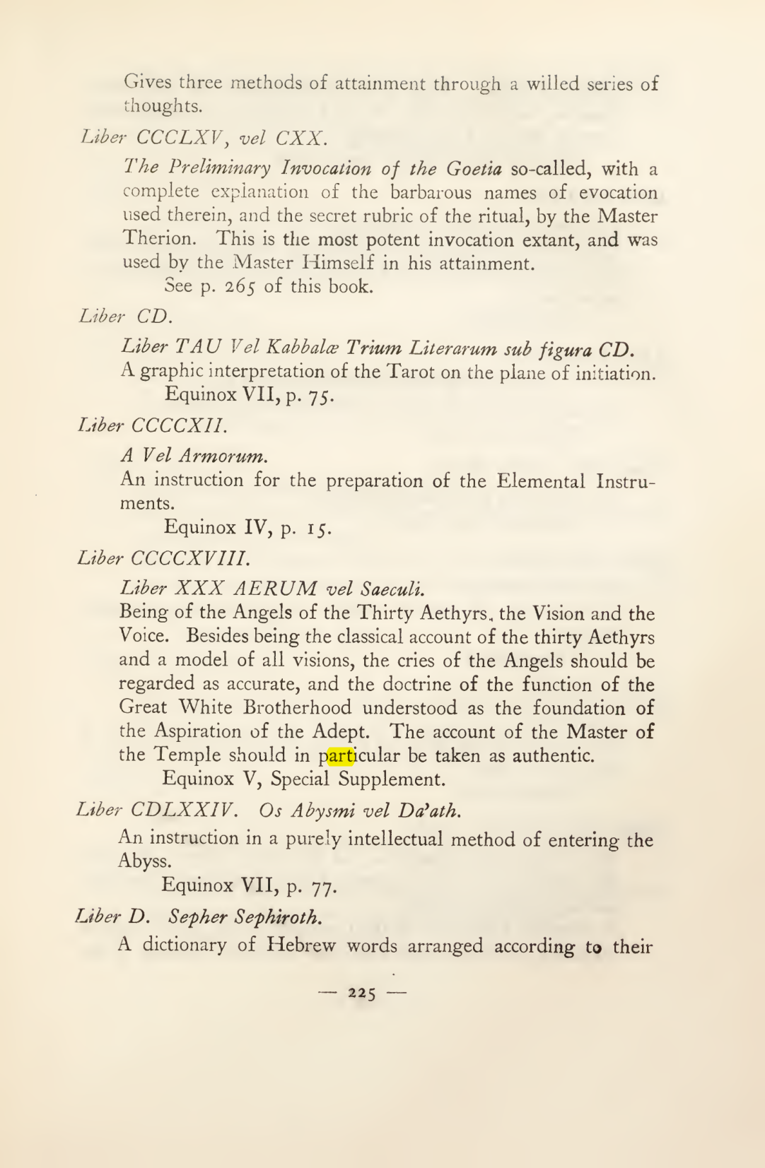 Original scan of Magick in Theory and Practice (Section 3), PDF page 21