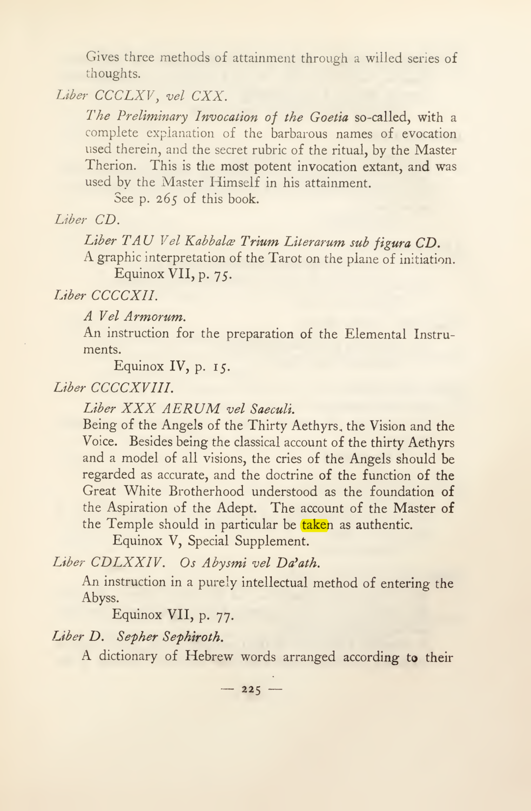 Original scan of Magick in Theory and Practice (Section 3), PDF page 21