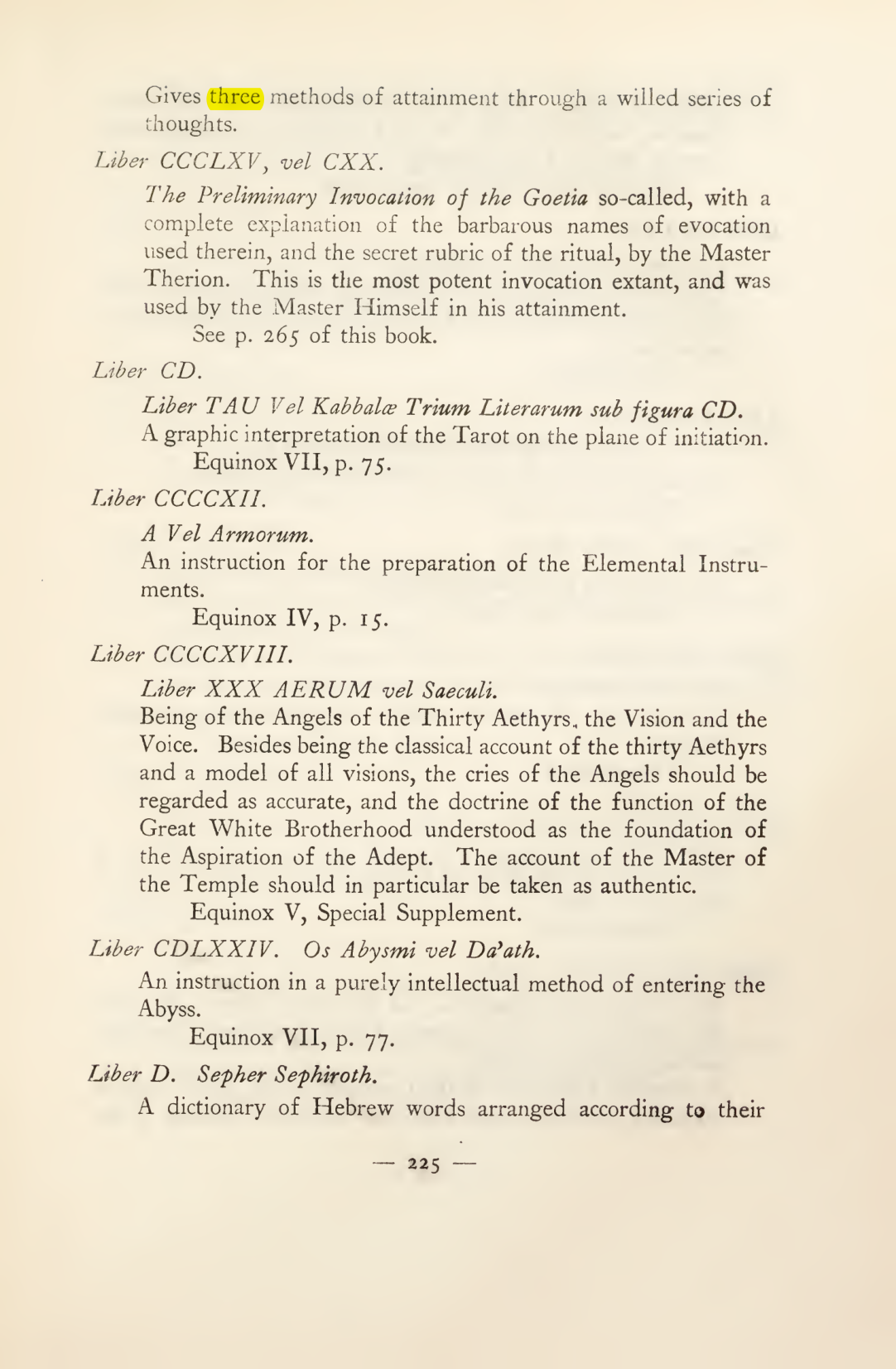 Original scan of Magick in Theory and Practice (Section 3), PDF page 21
