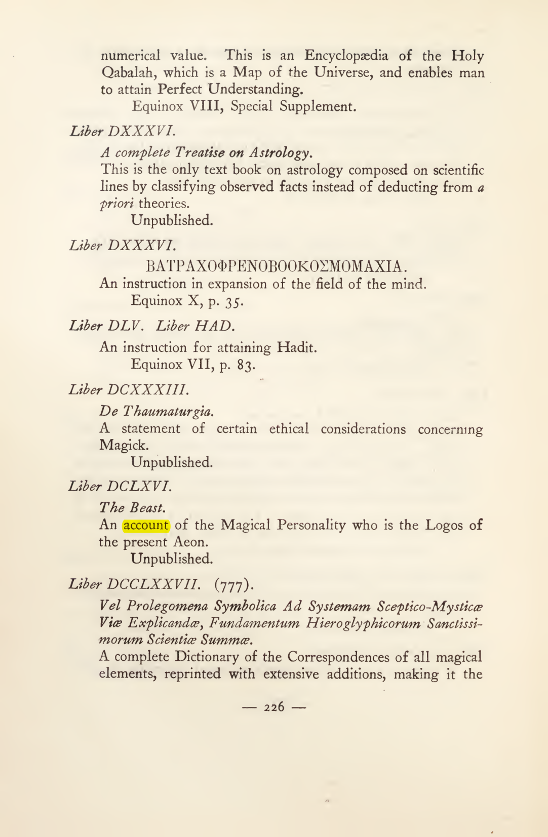 Original scan of Magick in Theory and Practice (Section 3), PDF page 22