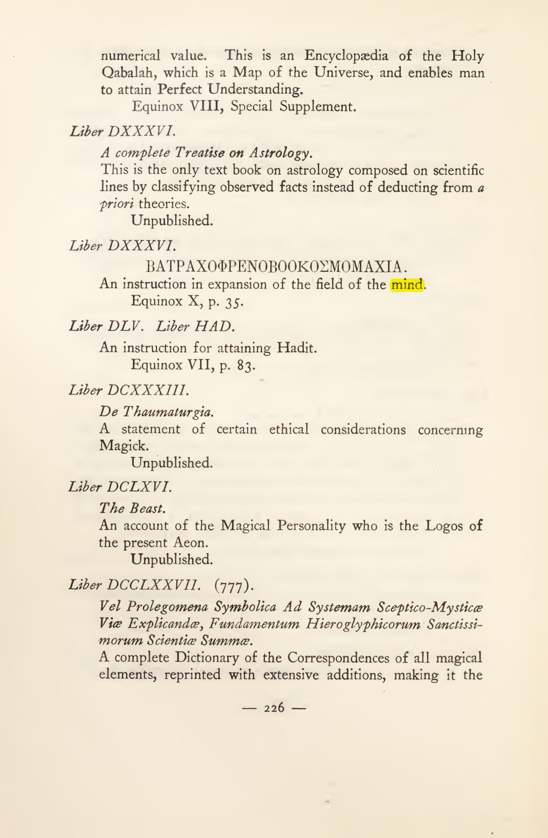Original scan of Magick in Theory and Practice (Section 3), PDF page 22