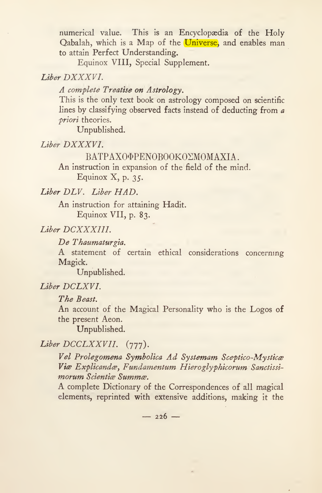 Original scan of Magick in Theory and Practice (Section 3), PDF page 22