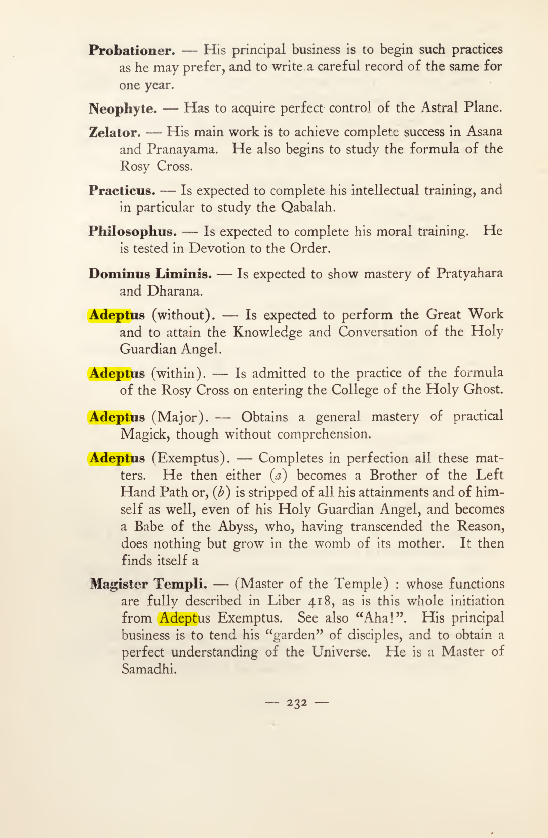 Original scan of Magick in Theory and Practice (Section 3), PDF page 28
