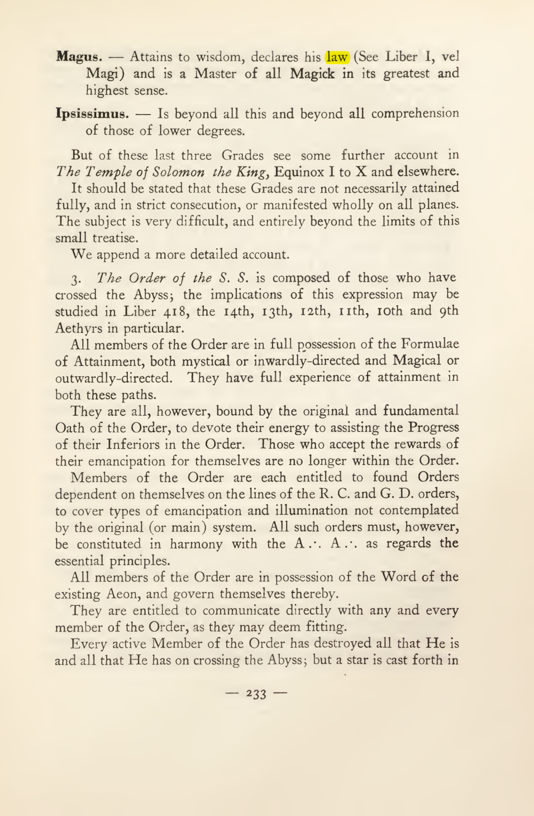 Original scan of Magick in Theory and Practice (Section 3), PDF page 29