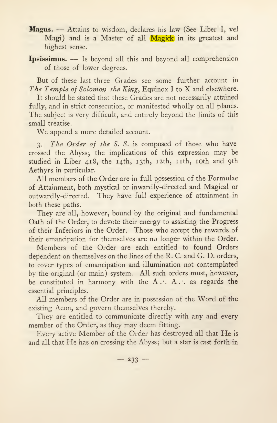 Original scan of Magick in Theory and Practice (Section 3), PDF page 29