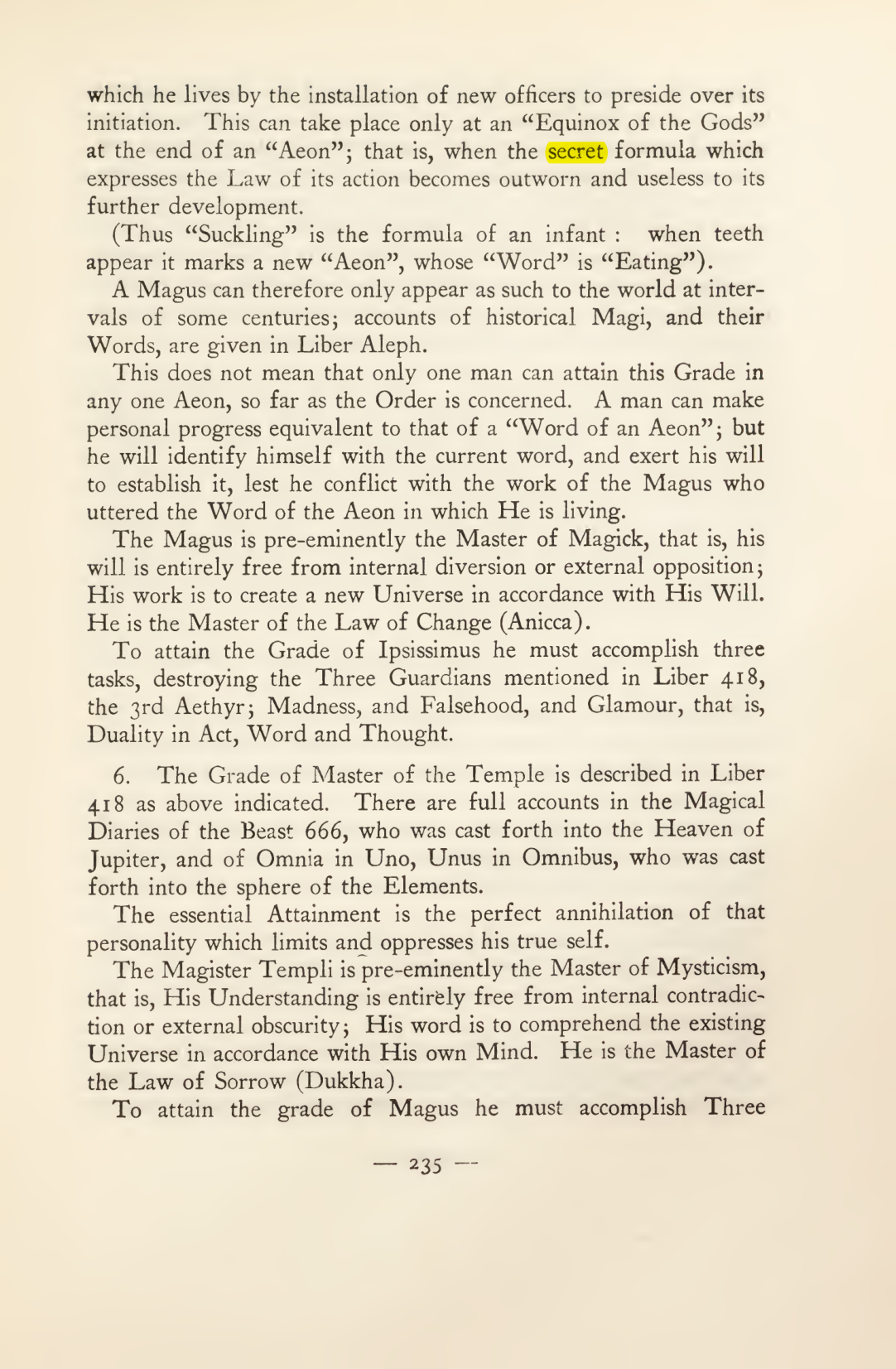 Original scan of Magick in Theory and Practice (Section 3), PDF page 31