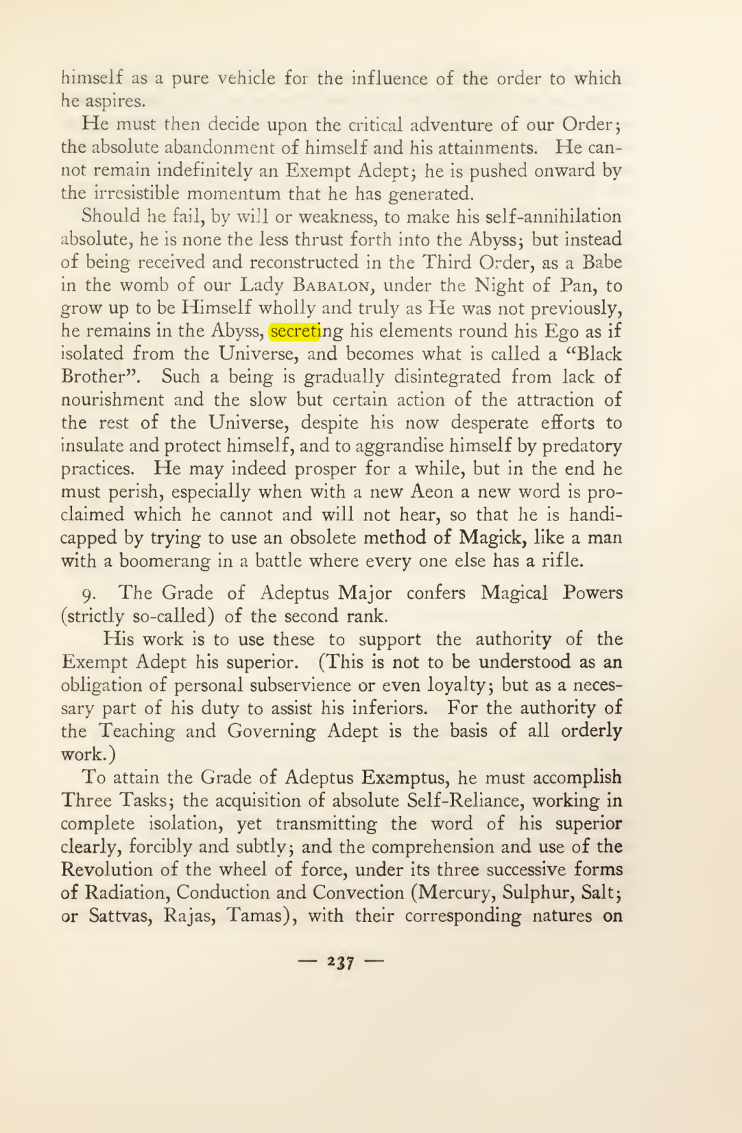 Original scan of Magick in Theory and Practice (Section 3), PDF page 33