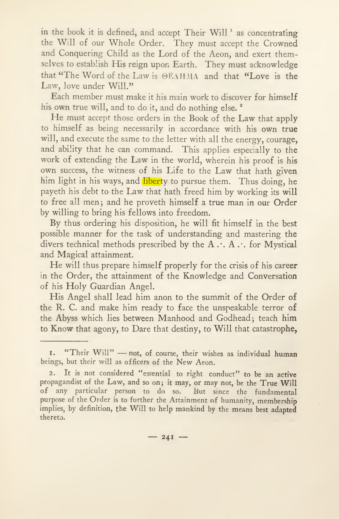 Original scan of Magick in Theory and Practice (Section 3), PDF page 37