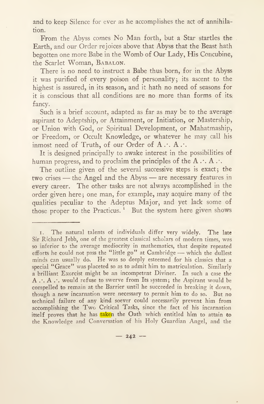 Original scan of Magick in Theory and Practice (Section 3), PDF page 38