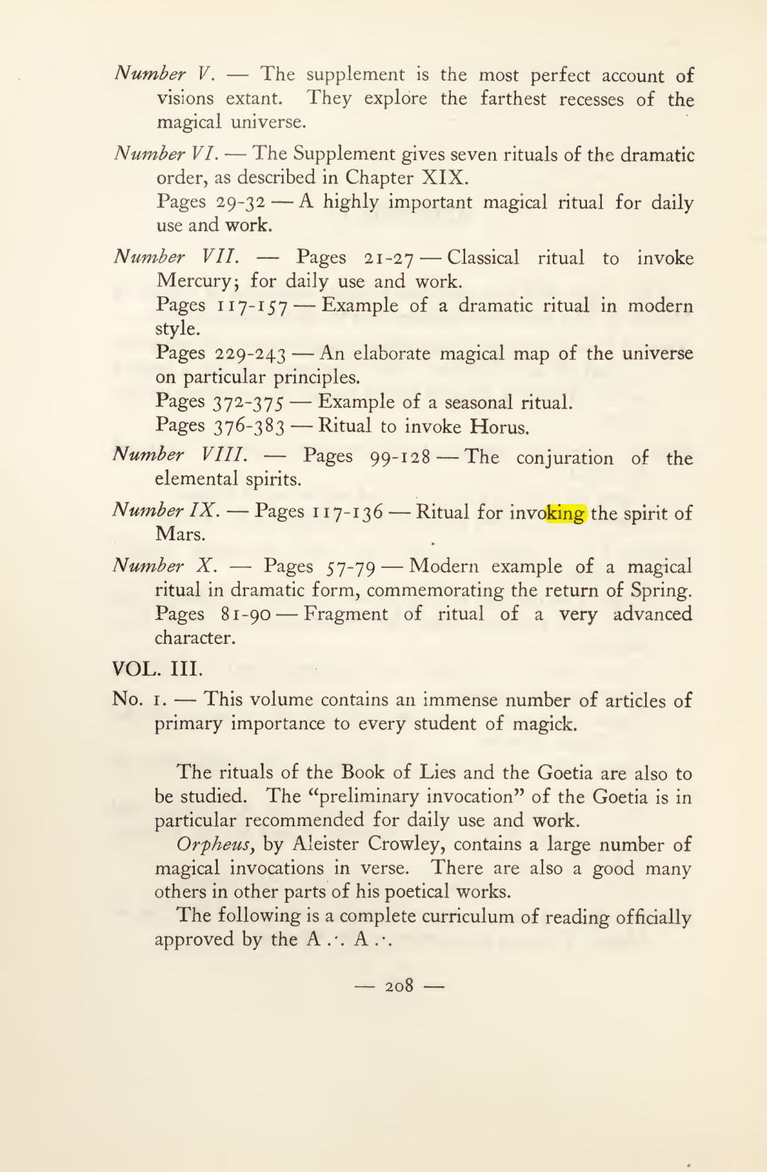 Original scan of Magick in Theory and Practice (Section 3), PDF page 4