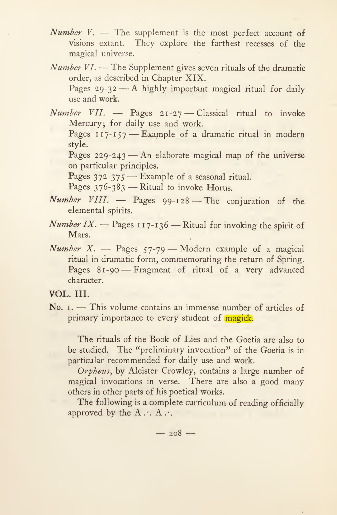 Original scan of Magick in Theory and Practice (Section 3), PDF page 4