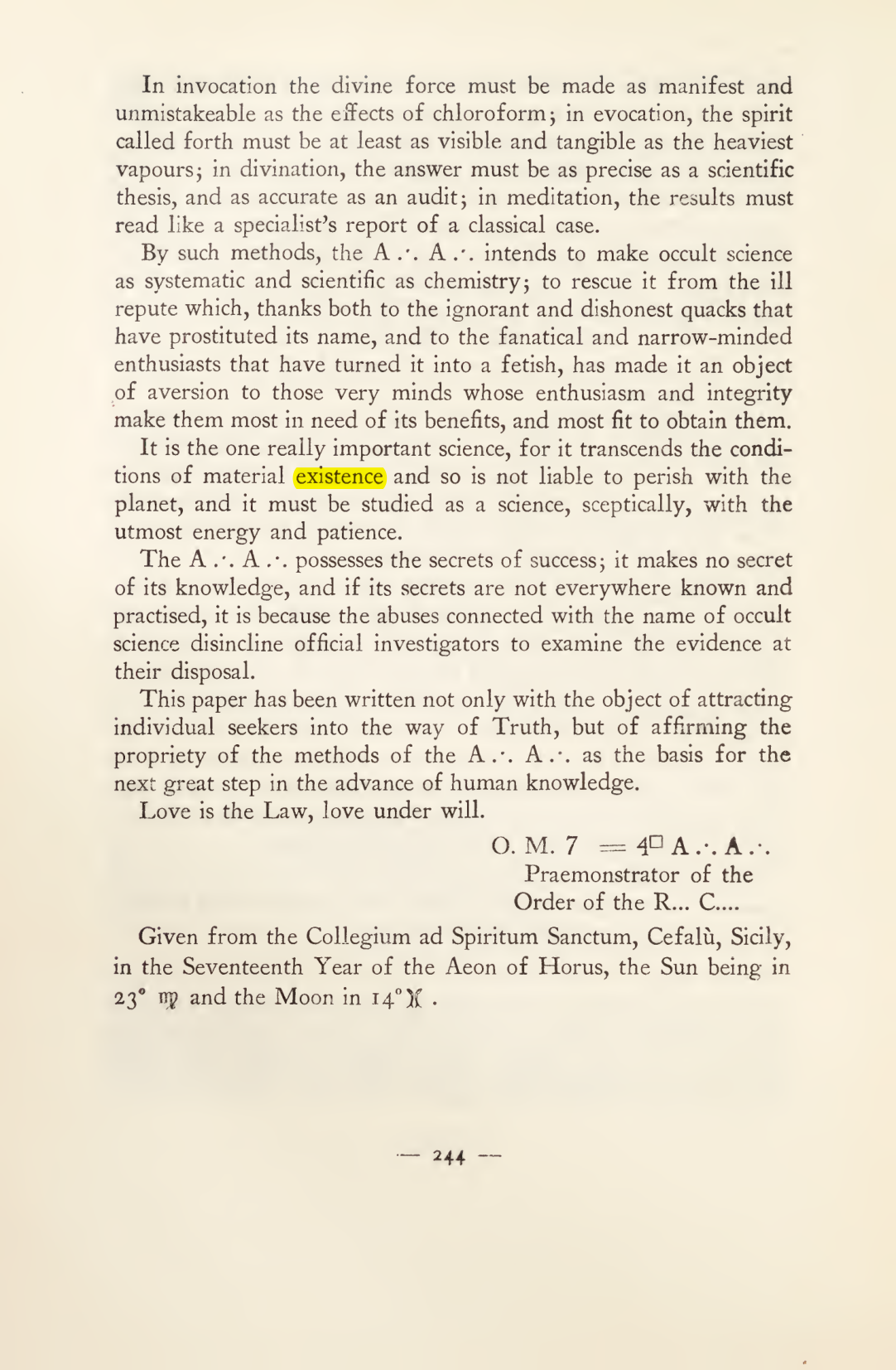 Original scan of Magick in Theory and Practice (Section 3), PDF page 40