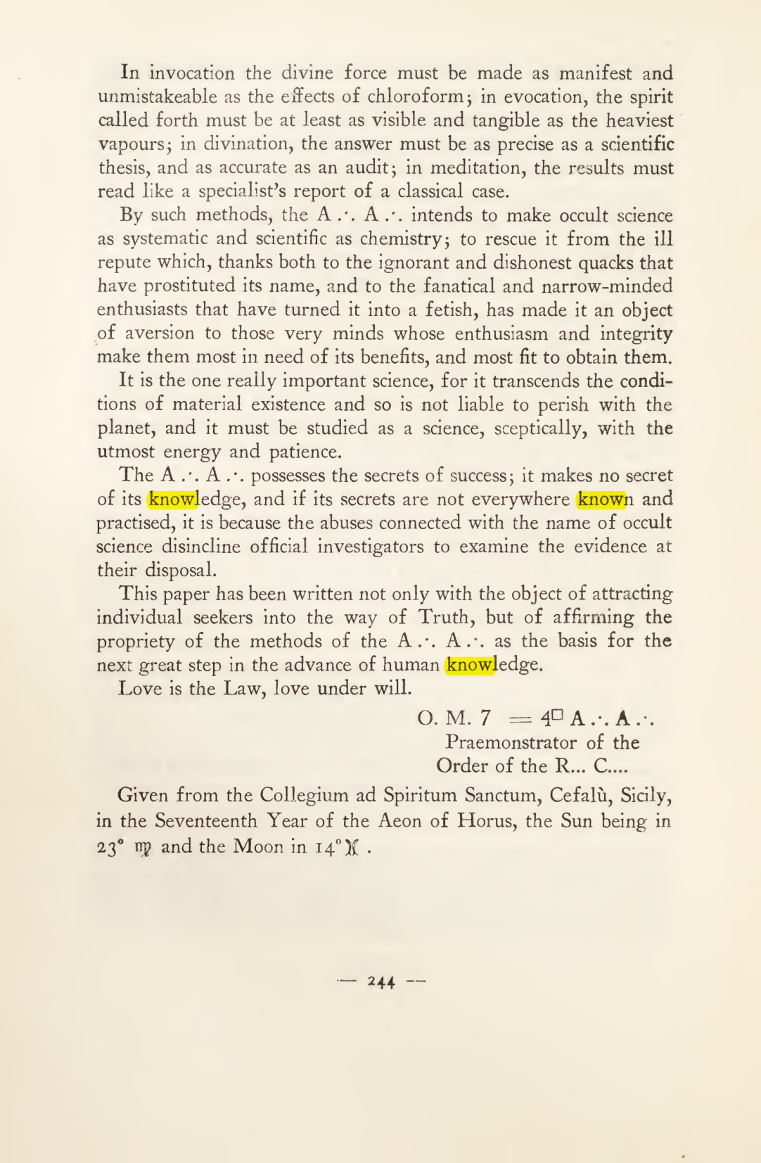 Original scan of Magick in Theory and Practice (Section 3), PDF page 40