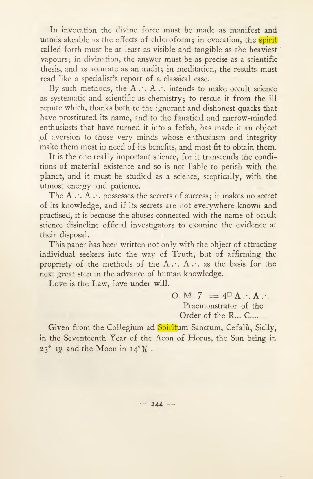 Original scan of Magick in Theory and Practice (Section 3), PDF page 40