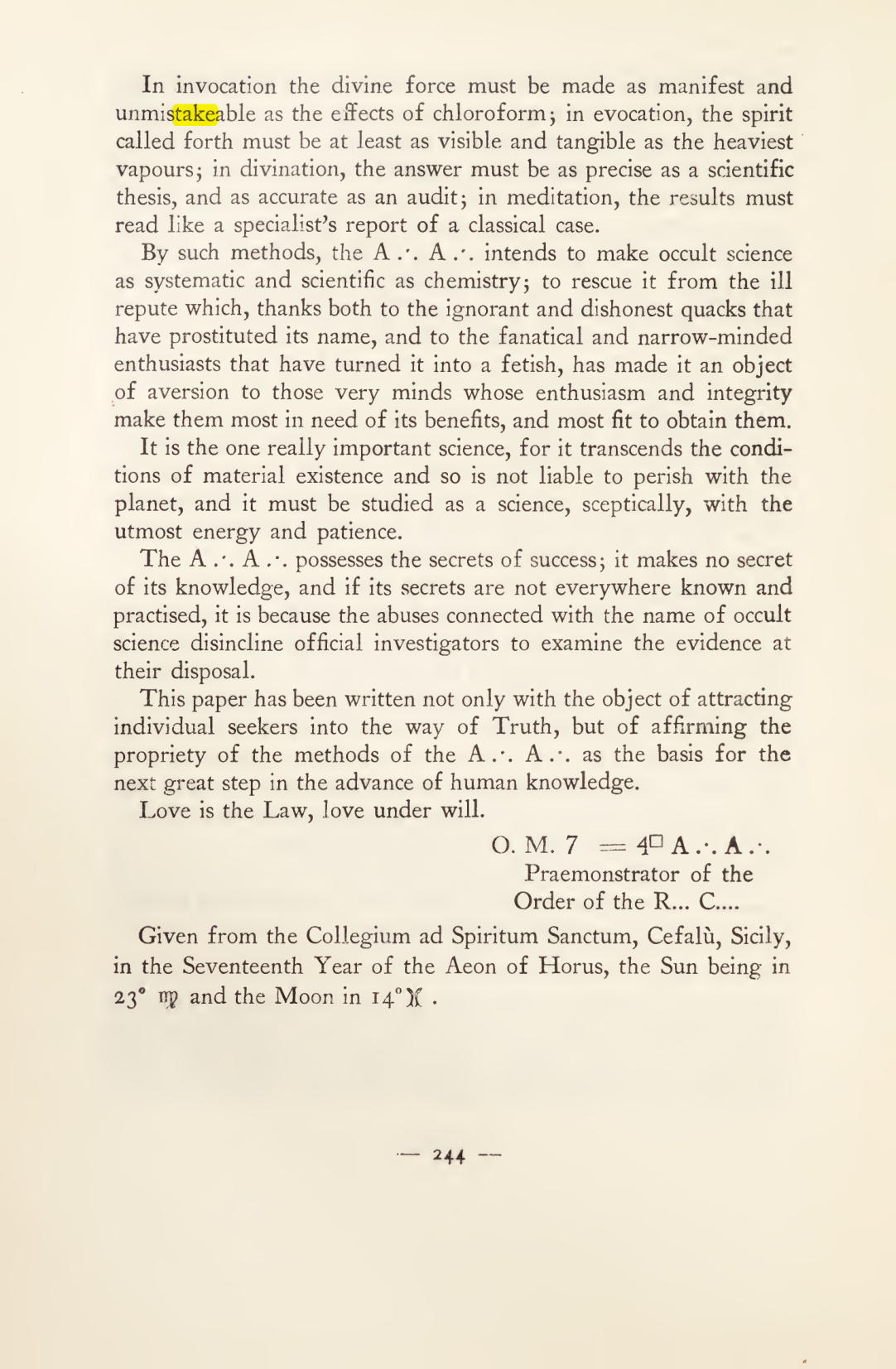 Original scan of Magick in Theory and Practice (Section 3), PDF page 40