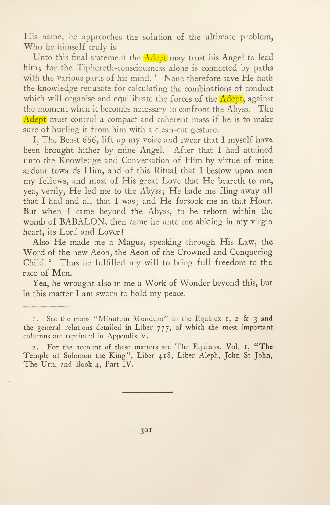 Original scan of Magick in Theory and Practice (Section 3), PDF page 97