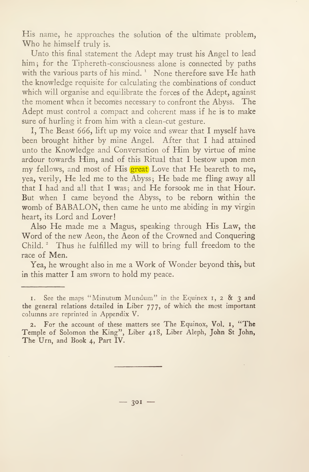 Original scan of Magick in Theory and Practice (Section 3), PDF page 97