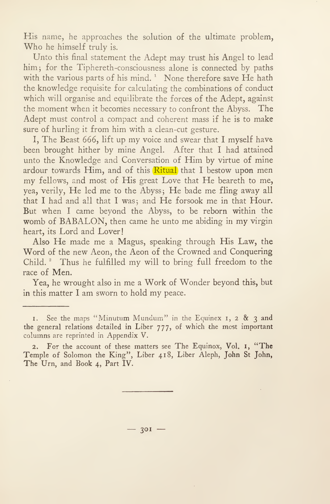 Original scan of Magick in Theory and Practice (Section 3), PDF page 97
