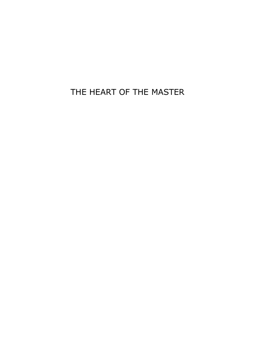 Original scan of The Heart of the Master, PDF page 1