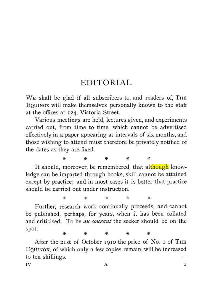 Original scan of The Equinox (Volume I, Number IV), PDF page 11