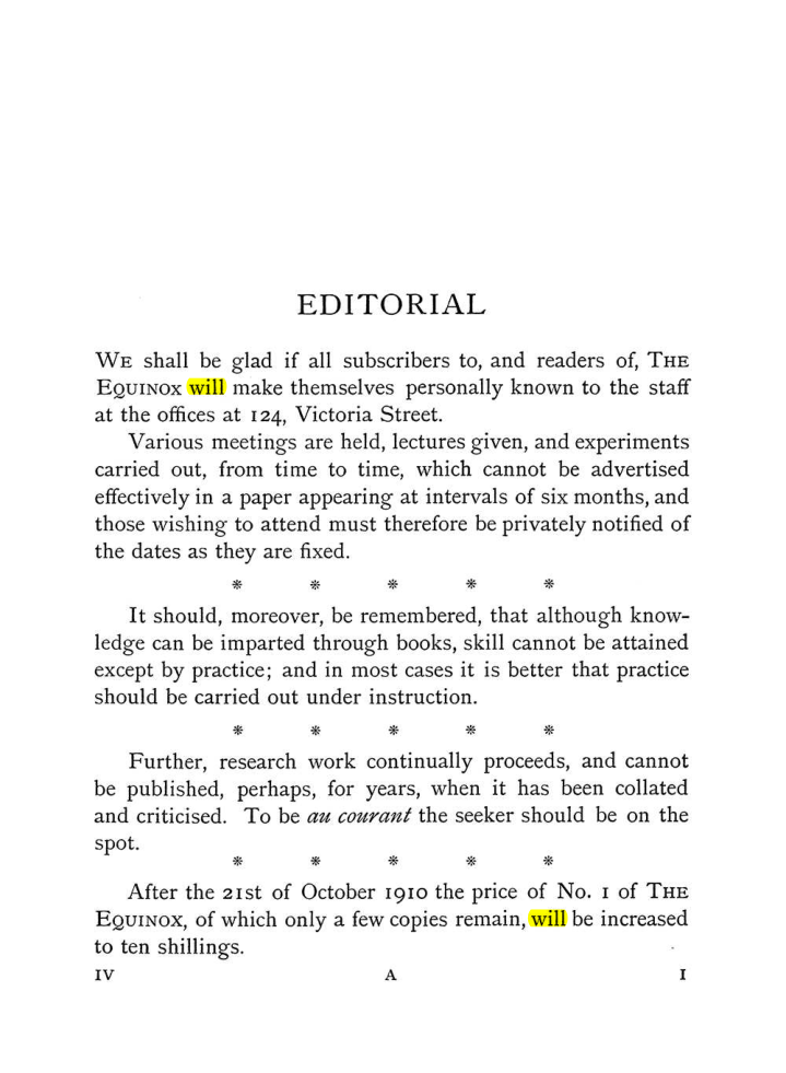 Original scan of The Equinox (Volume I, Number IV), PDF page 11