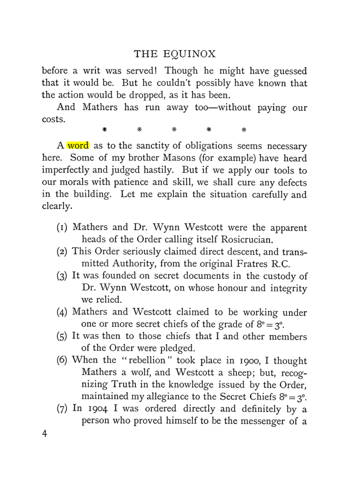 Original scan of The Equinox (Volume I, Number IV), PDF page 14