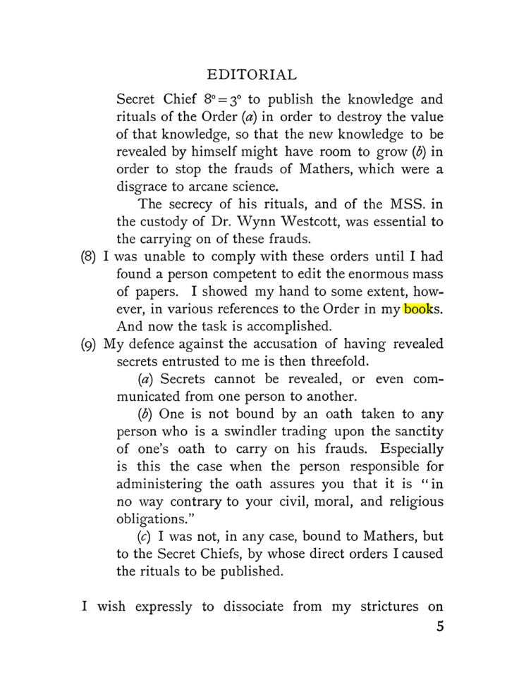 Original scan of The Equinox (Volume I, Number IV), PDF page 15