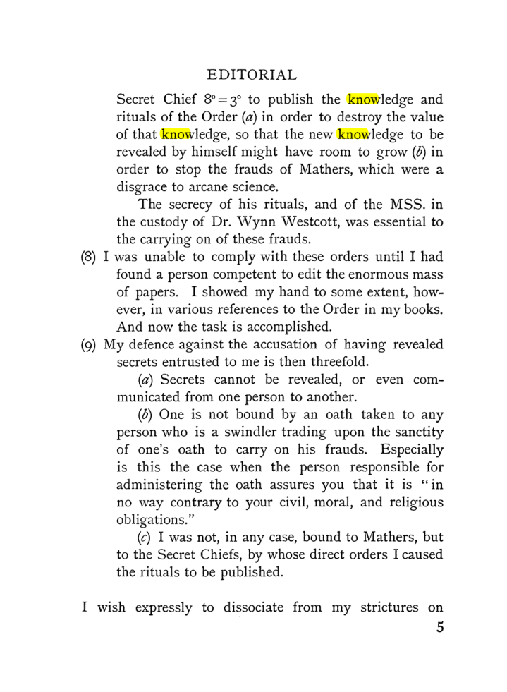 Original scan of The Equinox (Volume I, Number IV), PDF page 15