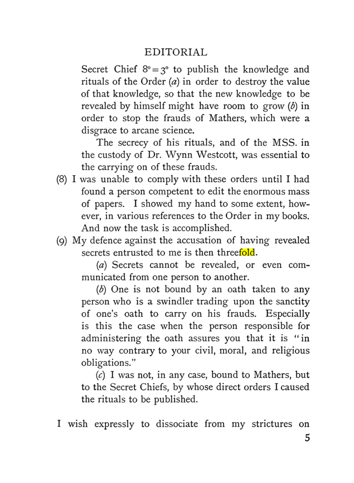Original scan of The Equinox (Volume I, Number IV), PDF page 15