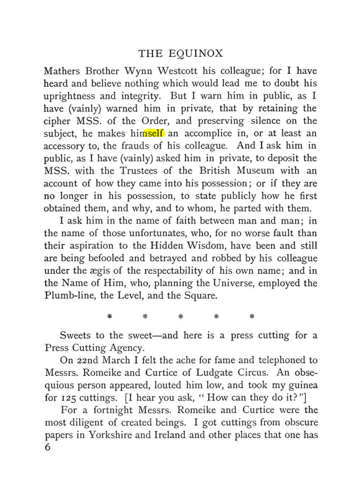 Original scan of The Equinox (Volume I, Number IV), PDF page 16