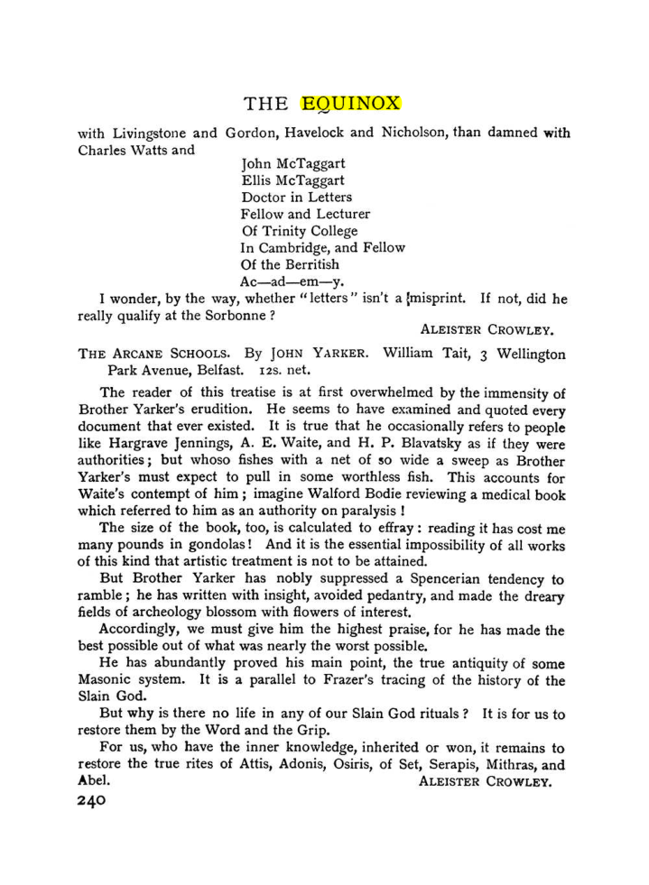 Original scan of The Equinox (Volume I, Number IV), PDF page 258
