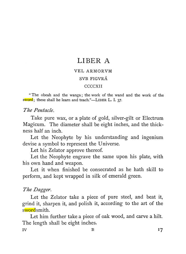 Original scan of The Equinox (Volume I, Number IV), PDF page 29