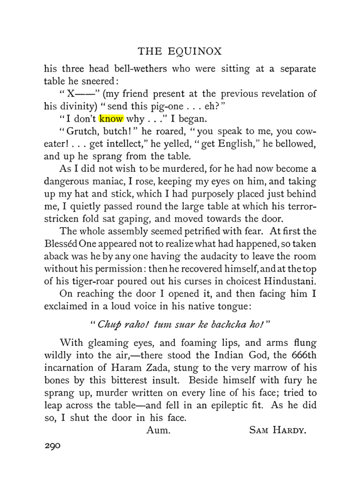 Original scan of The Equinox (Volume I, Number IV), PDF page 308
