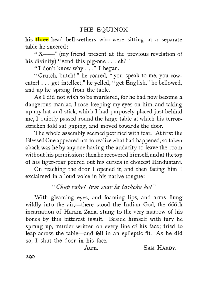 Original scan of The Equinox (Volume I, Number IV), PDF page 308