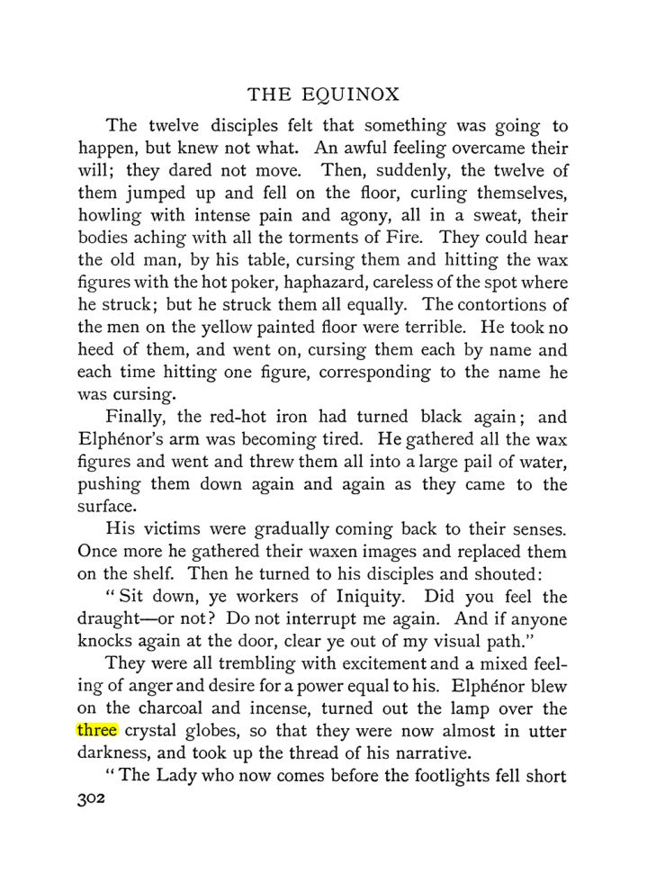 Original scan of The Equinox (Volume I, Number IV), PDF page 320