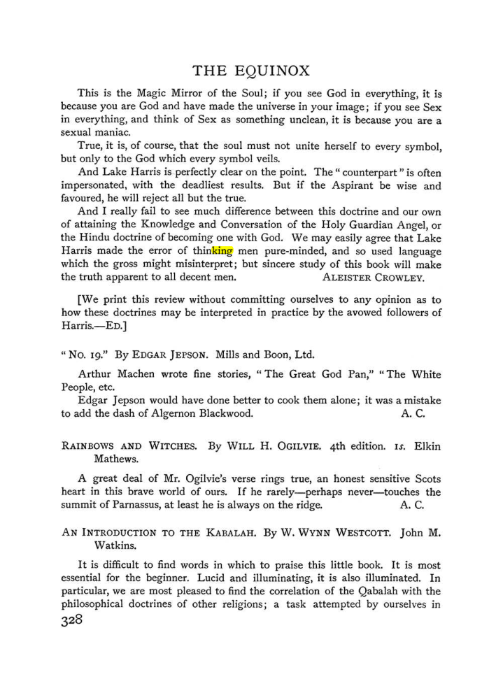 Original scan of The Equinox (Volume I, Number IV), PDF page 346