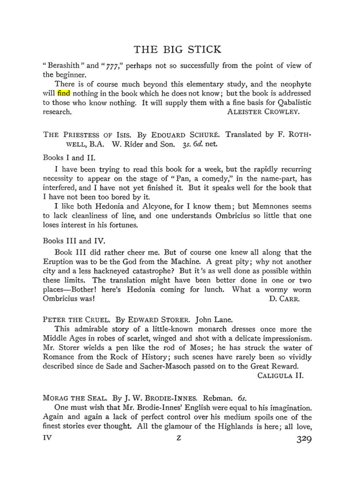 Original scan of The Equinox (Volume I, Number IV), PDF page 347