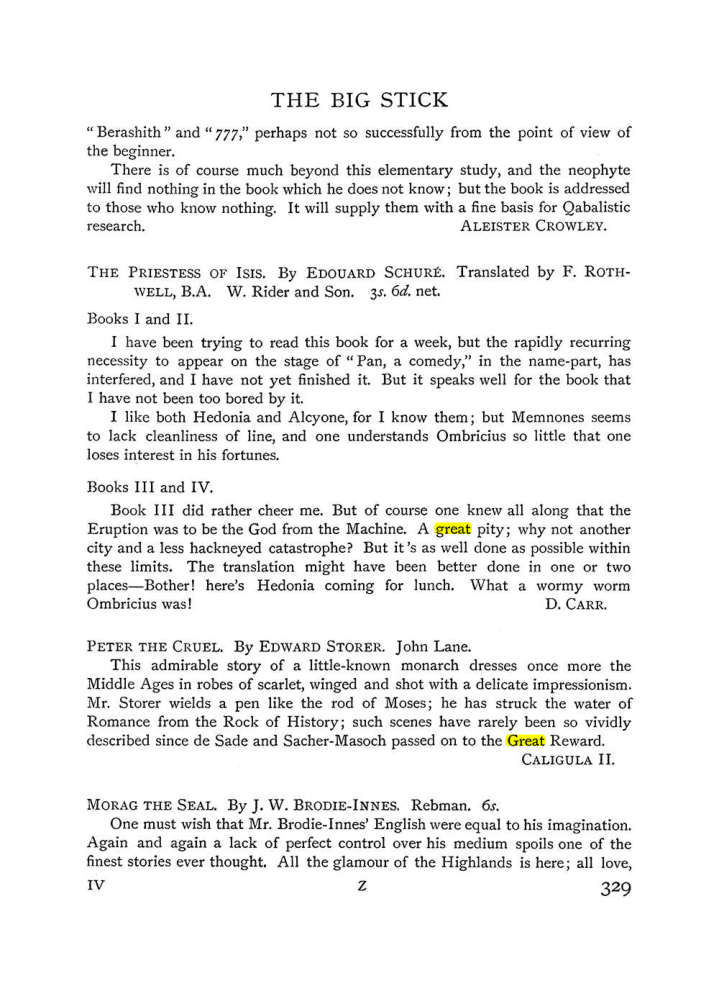 Original scan of The Equinox (Volume I, Number IV), PDF page 347