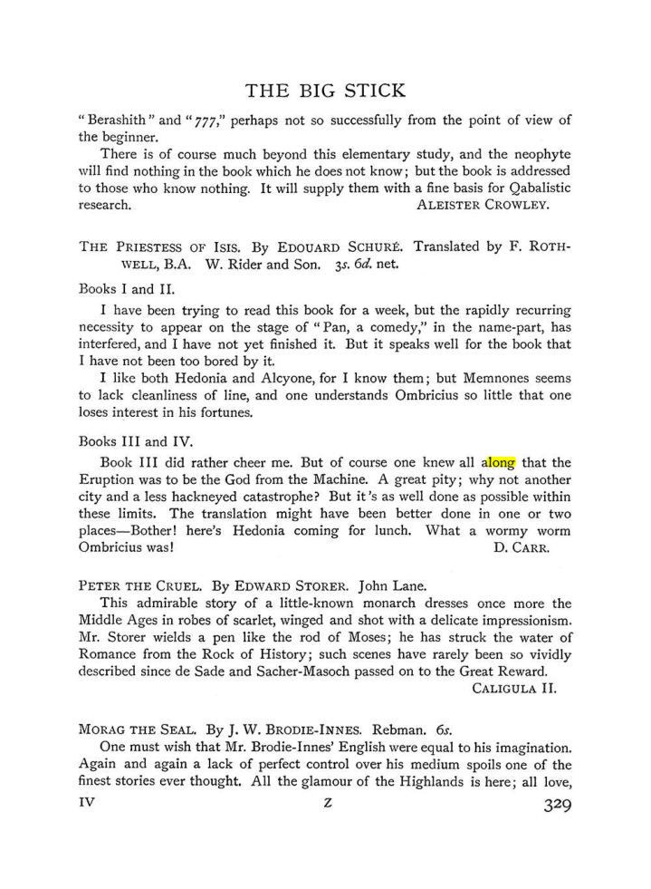Original scan of The Equinox (Volume I, Number IV), PDF page 347