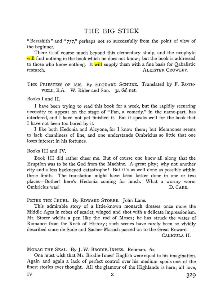 Original scan of The Equinox (Volume I, Number IV), PDF page 347