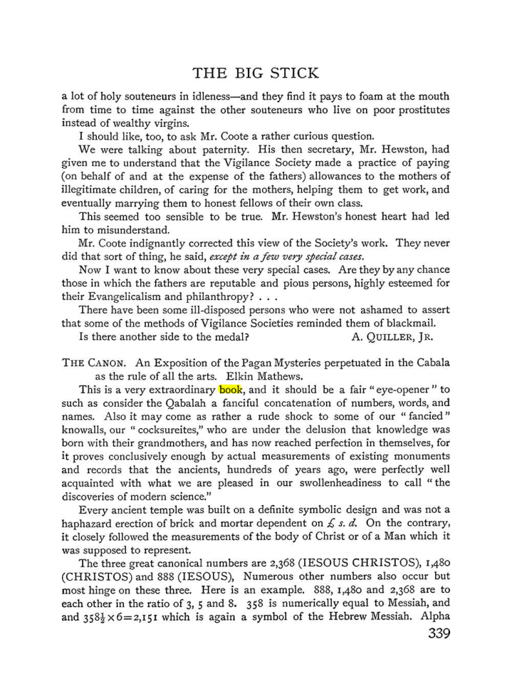 Original scan of The Equinox (Volume I, Number IV), PDF page 357