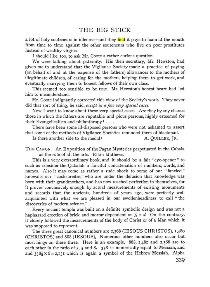 Original scan of The Equinox (Volume I, Number IV), PDF page 357