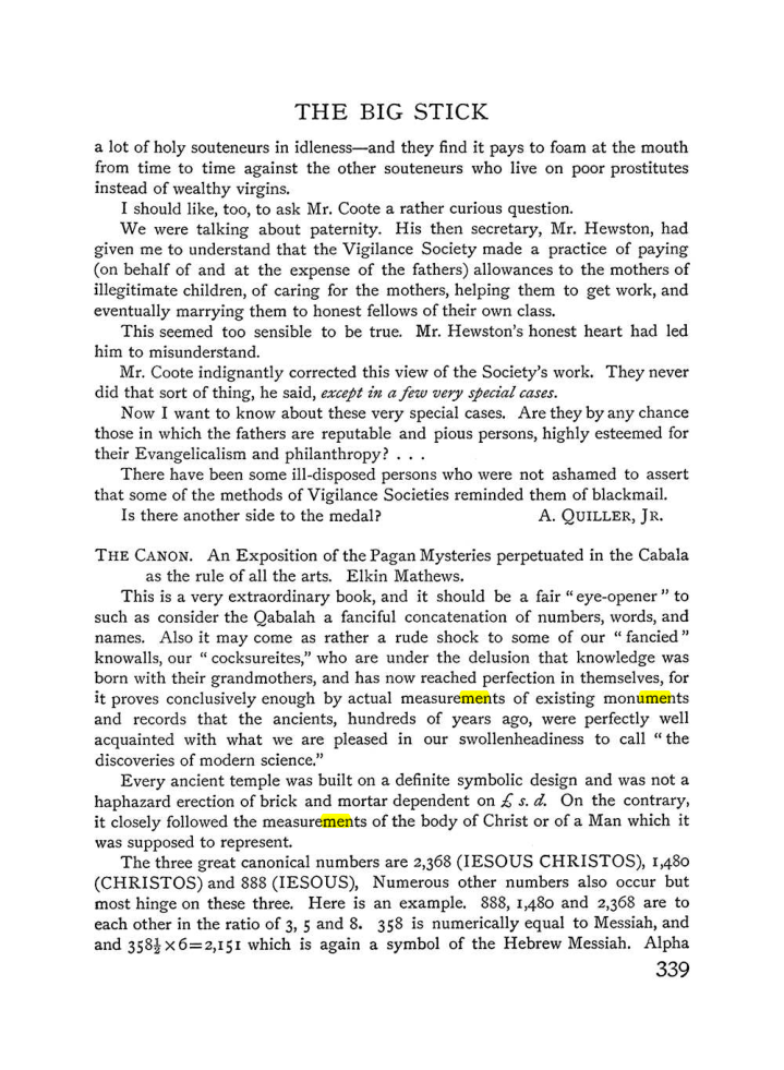 Original scan of The Equinox (Volume I, Number IV), PDF page 357