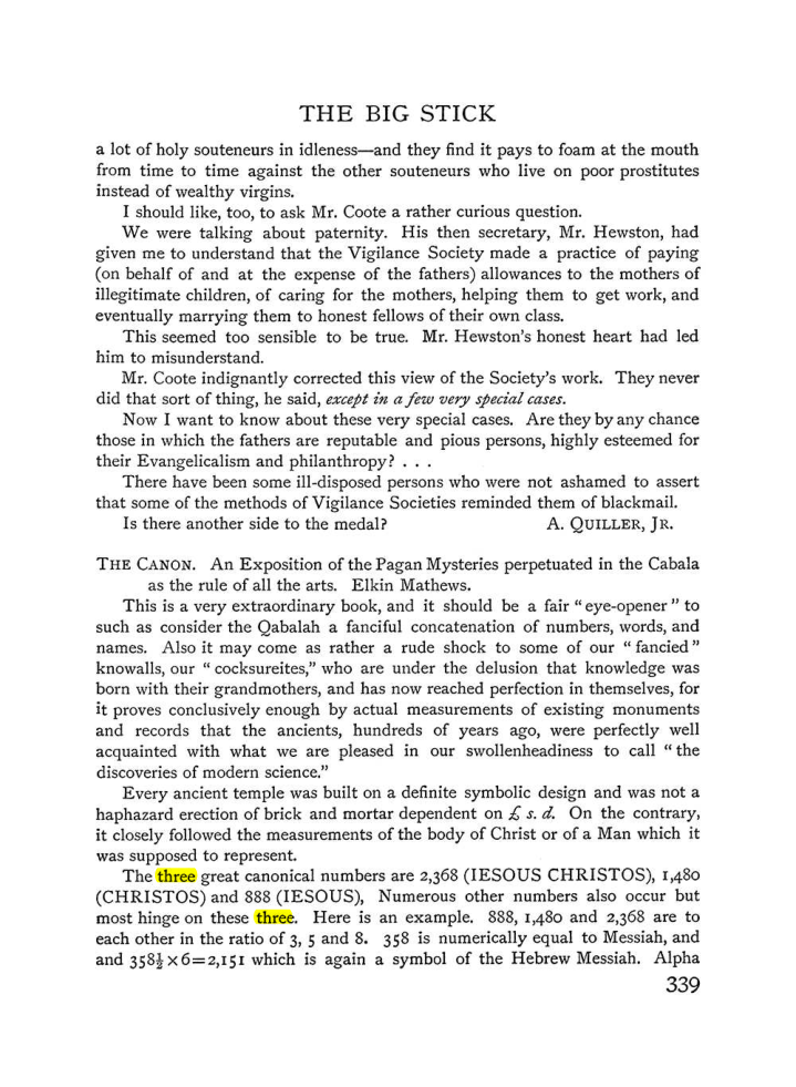 Original scan of The Equinox (Volume I, Number IV), PDF page 357