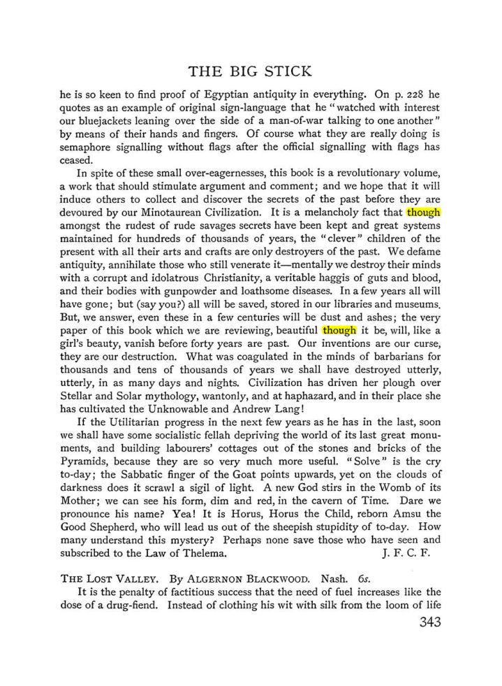 Original scan of The Equinox (Volume I, Number IV), PDF page 361